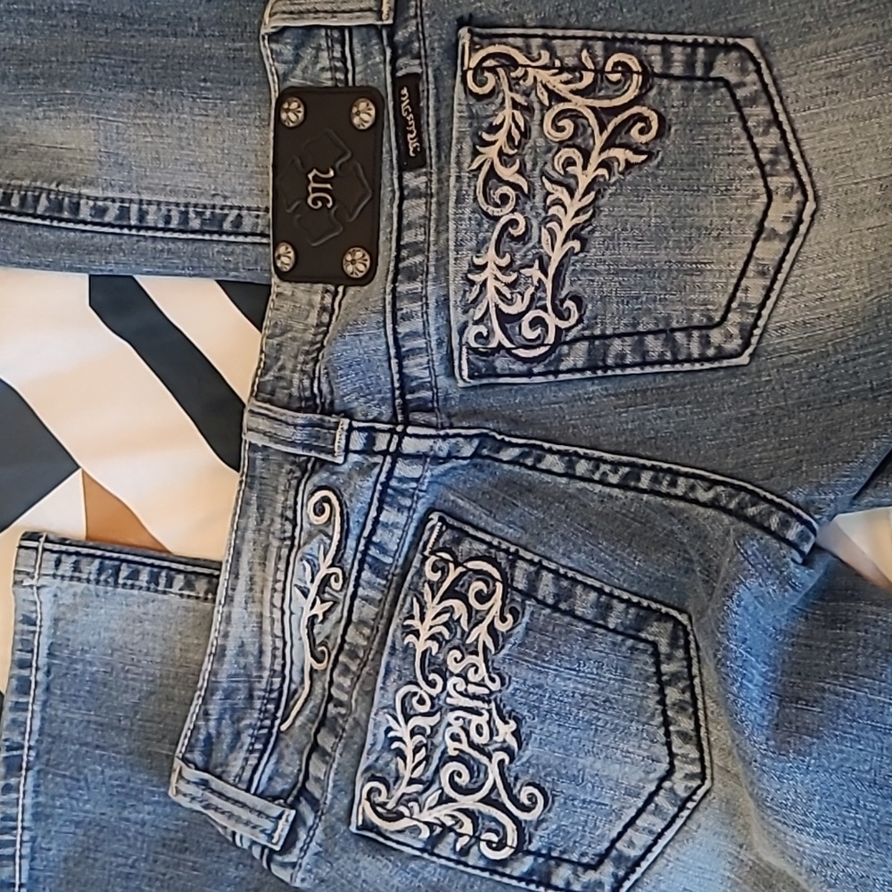 SOLD! Women's Miss Me Boot Cut Jeans Size 29 "Paris" - Picture 4 of 5